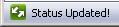 „Status Updated!“ žinutė